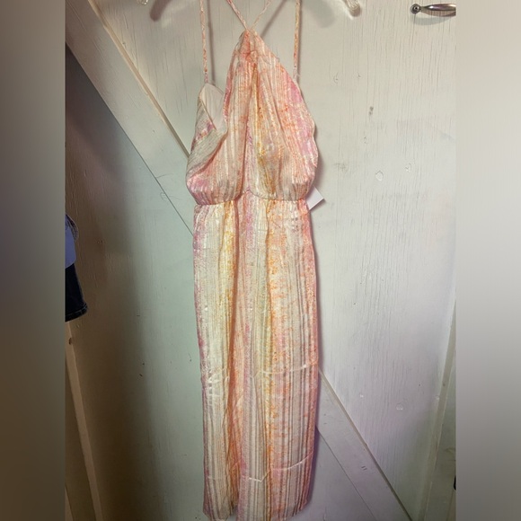 Nwt spring + mercer ladies Dress medium halter summer Spaghetti straps - Picture 3 of 7